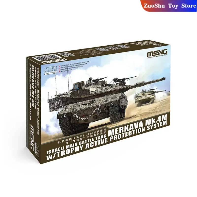 

1/72 Meng Israel Mk.4m основный боевой танк, сборная фигурка 72-006, модель в сборе, неокрашенная Коллекционная пластиковая игрушка на заказ, подарок