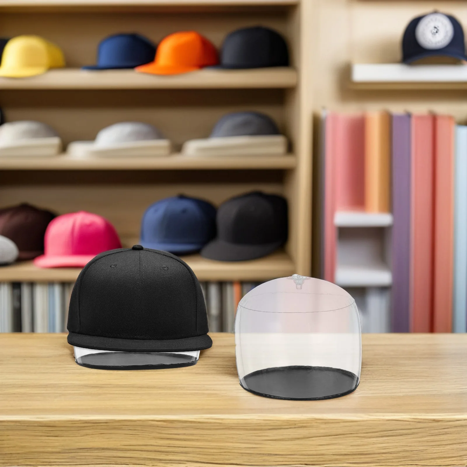 

2pcs PVC for Cap Highlighting Support Plastic Hat Storage Rack Stand Hat Holders Storage Rack Home Use Organizers