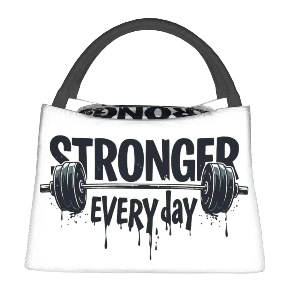 

Gym Sport Bodybuilding Workout Motivational Quote Insulated Lunch Bag for Women Kids Leakproof Food Boxes Thermal Lunch Box Tote
