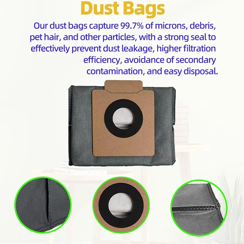 مجموعة ملحقات مكنسة كهربائية روبوت ، فرشاة دوارة ، فرش جانبية ، فلتر ، وسادة ممسحة ، أكياس غبار ، متوافقة مع Eufy X10 Pro ، Omni