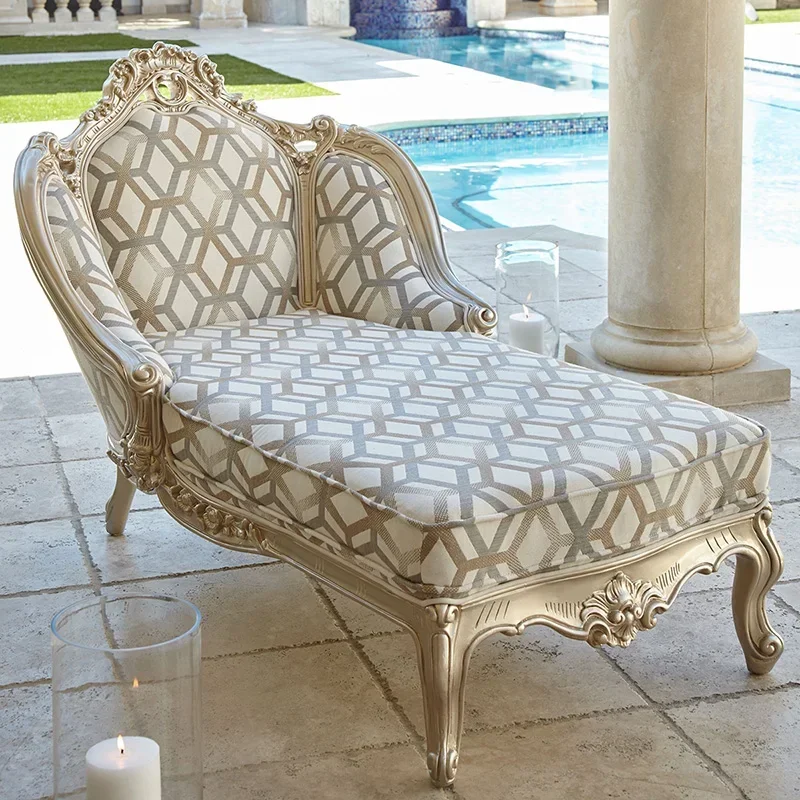 

Кушетка-реклайнер, косметологическая кушетка, новая классическая кушетка-шезлонг из массива дерева, кресло-шезлонг в европейском стиле