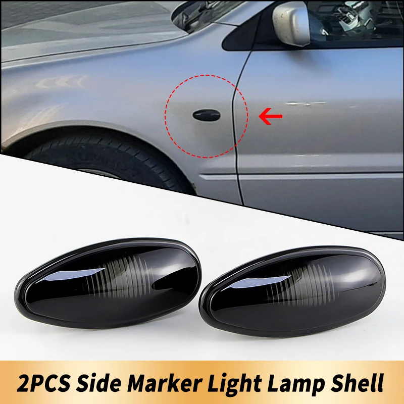 

2PCS Car Turn Signal Side Marker Light Lamp Cover Shell Housing Lens For Mitsubishi Lancer Mk7 Lancer I-Miev For Citroen C-Zero