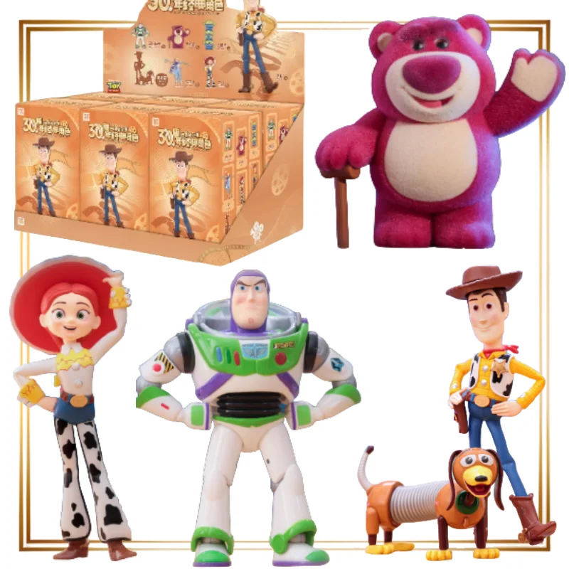 

TOPTOY Disney Toy Story, классическая серия персонажей на 30-летие, слепая коробка, фигурка Базз Лайтера, украшение, Рождественский подарок