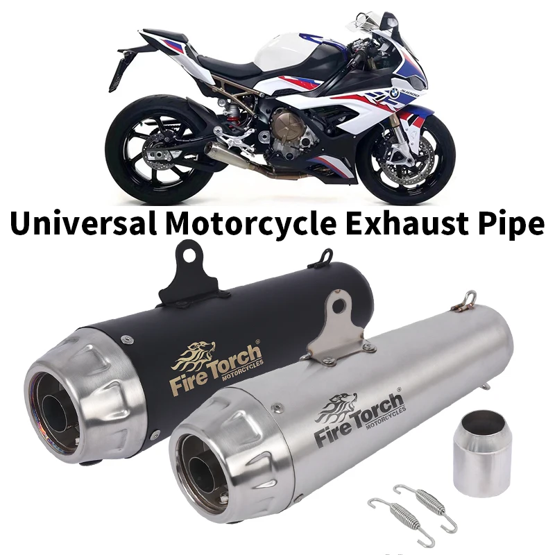 

Universal 51mm 60mm Motorcycle Exhaust Muffler GP Motocross Escape With DB Killer For Yamaha R1 R3 R6 MT03 MT07 Z1000 CBR1000RR