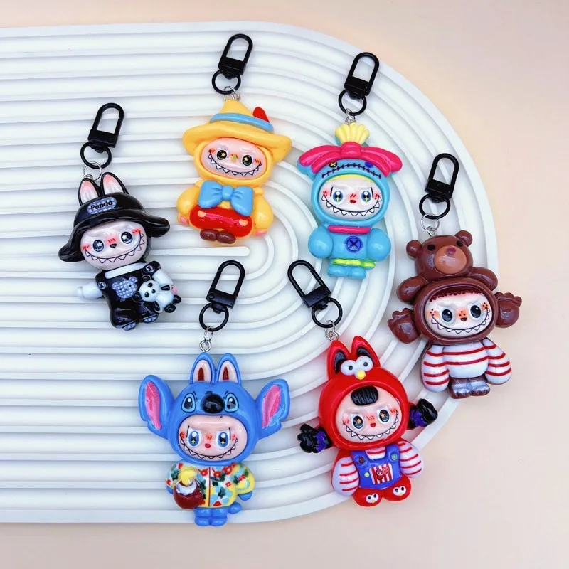 

Cartoon oversized rabub doll DIY resin accessories handmade bag pendant material keychain pendant jewelry