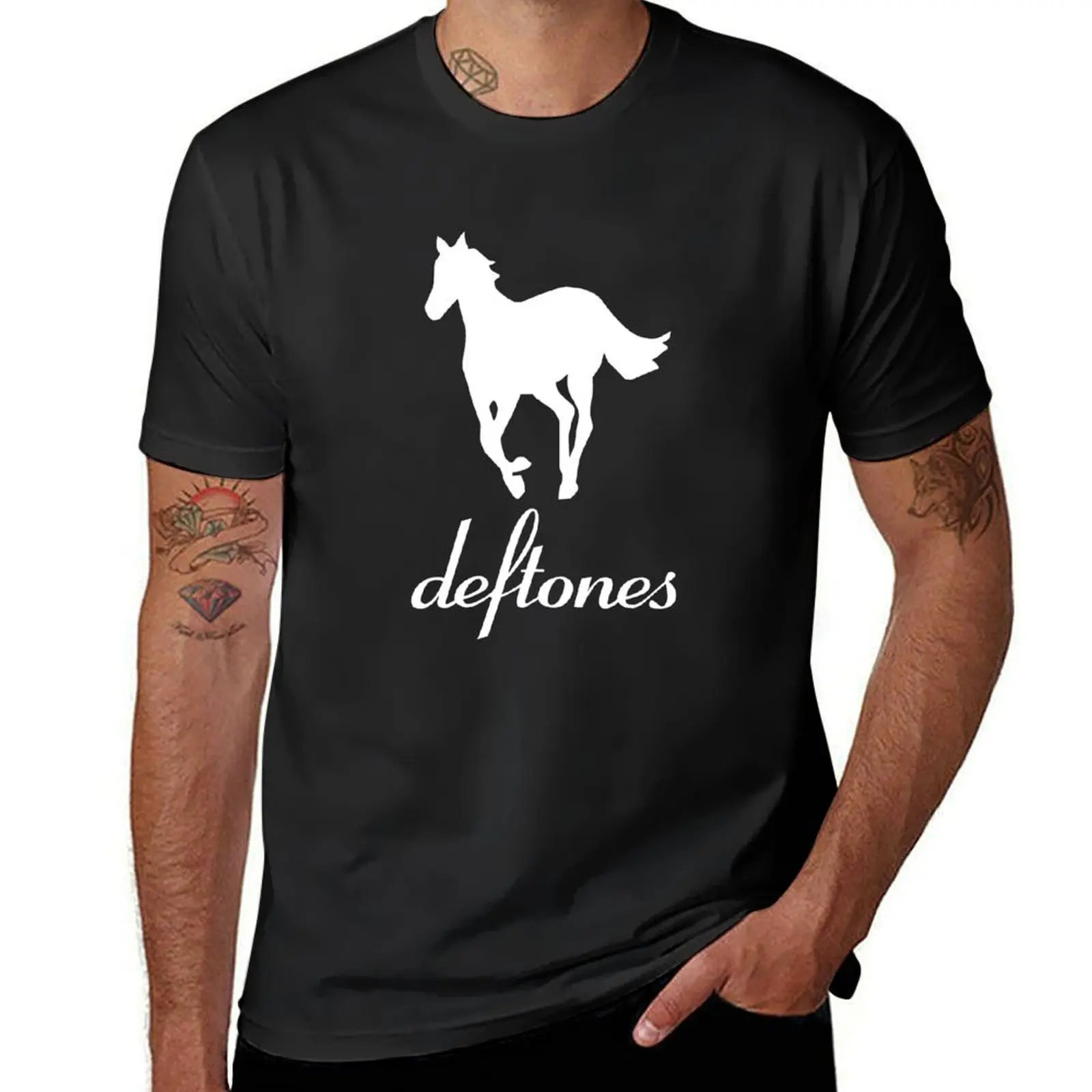 

WHITE PONY T-Shirt Aesthetic clothing quick drying for a boy men clothes