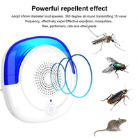 Outdoor Electronic Sonic Pest Repeller Insects Rats Reject Control Indoor Quiet Sound Wave Deterrent Bug Pest Control Device