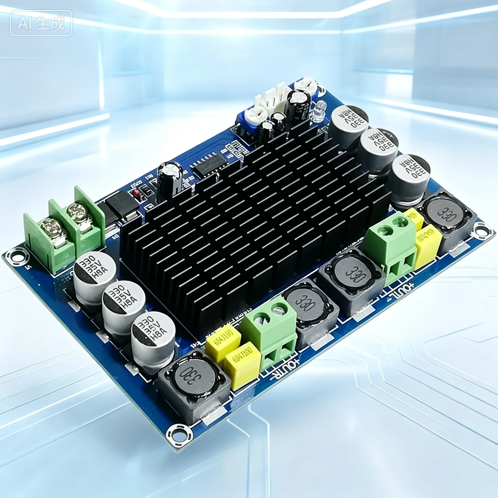 for Hifi Audiophile High‑Power Digital Amplifier Board 2.0 Dual‑Channel 2*150W Stereo DIY Speaker Main Board