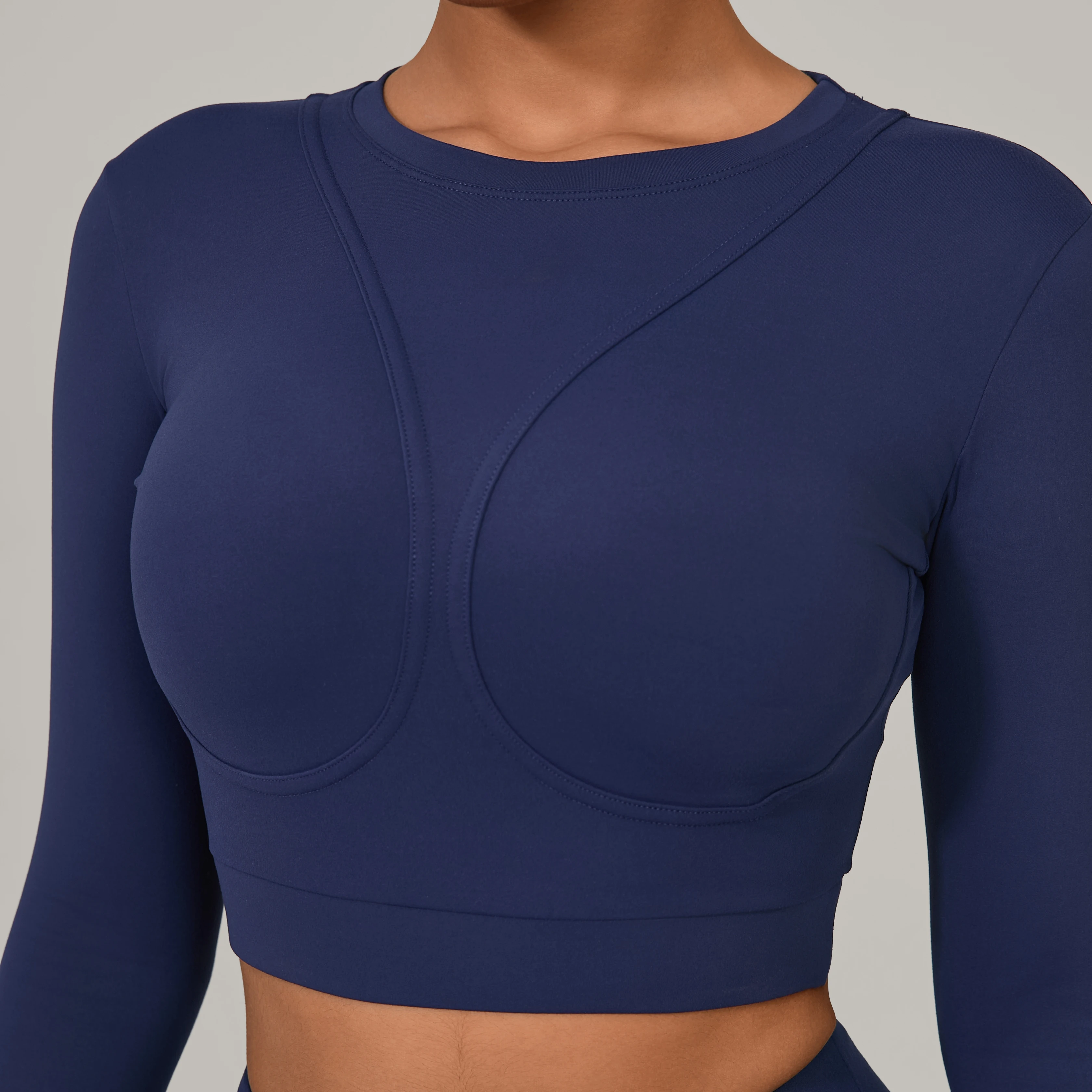1pc Long Sleeve Yoga Shirts Sport Top Fitness Clothes Wear for Women Gym Femme Padded Sportwear Female