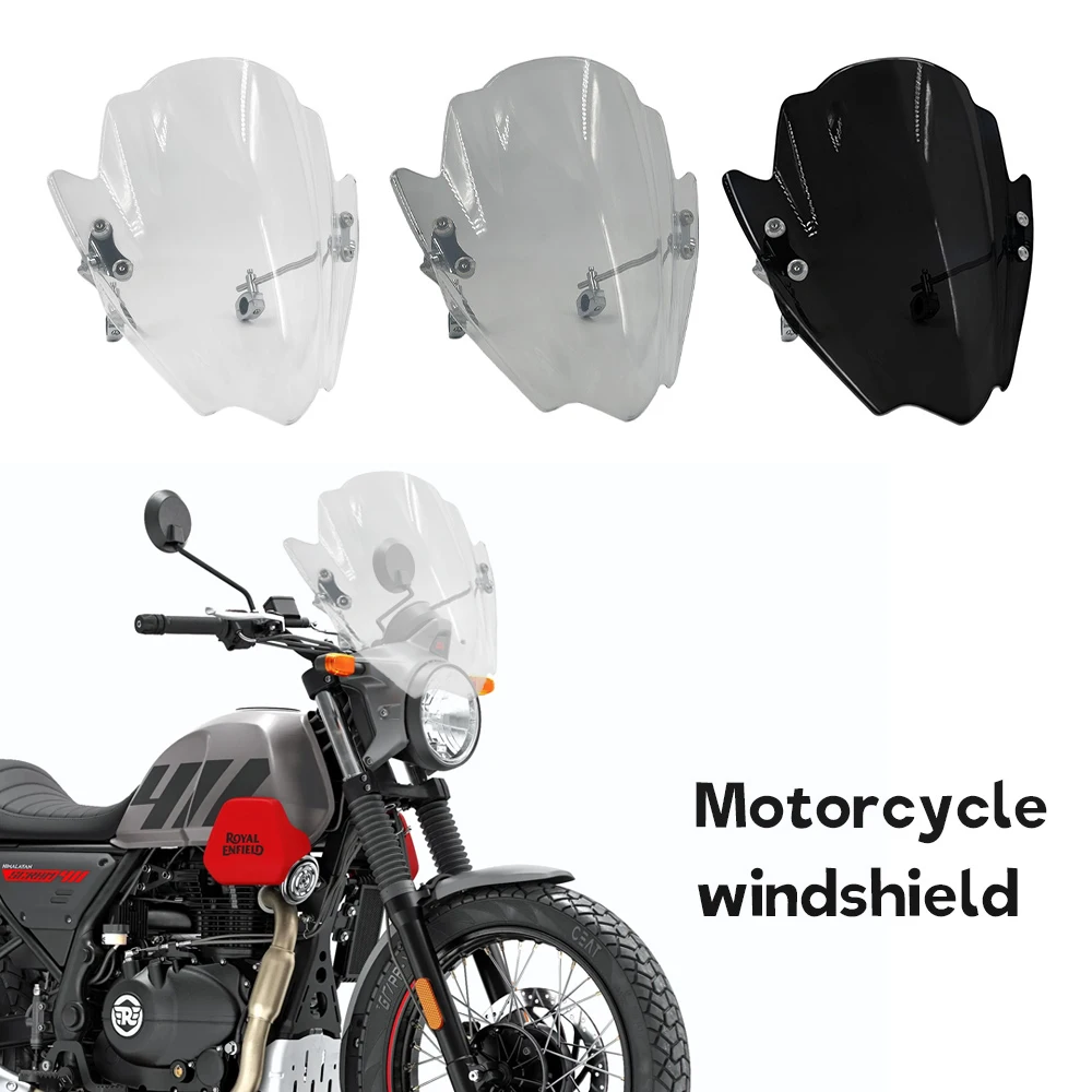 

Новые универсальные ветрозащитные накладки для мотоциклов Royal Enfield Himalayan 411, регулируемое ветровое стекло 22 мм, 25 мм, 28 мм