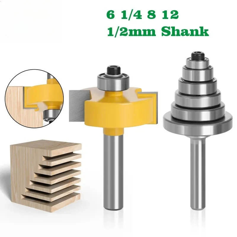 for 6 1/4 8 12 1/2 Handle 2-Piece Set Adjustable Tenon Knife for Engraving Machine Edging Machine CNC Router Bits