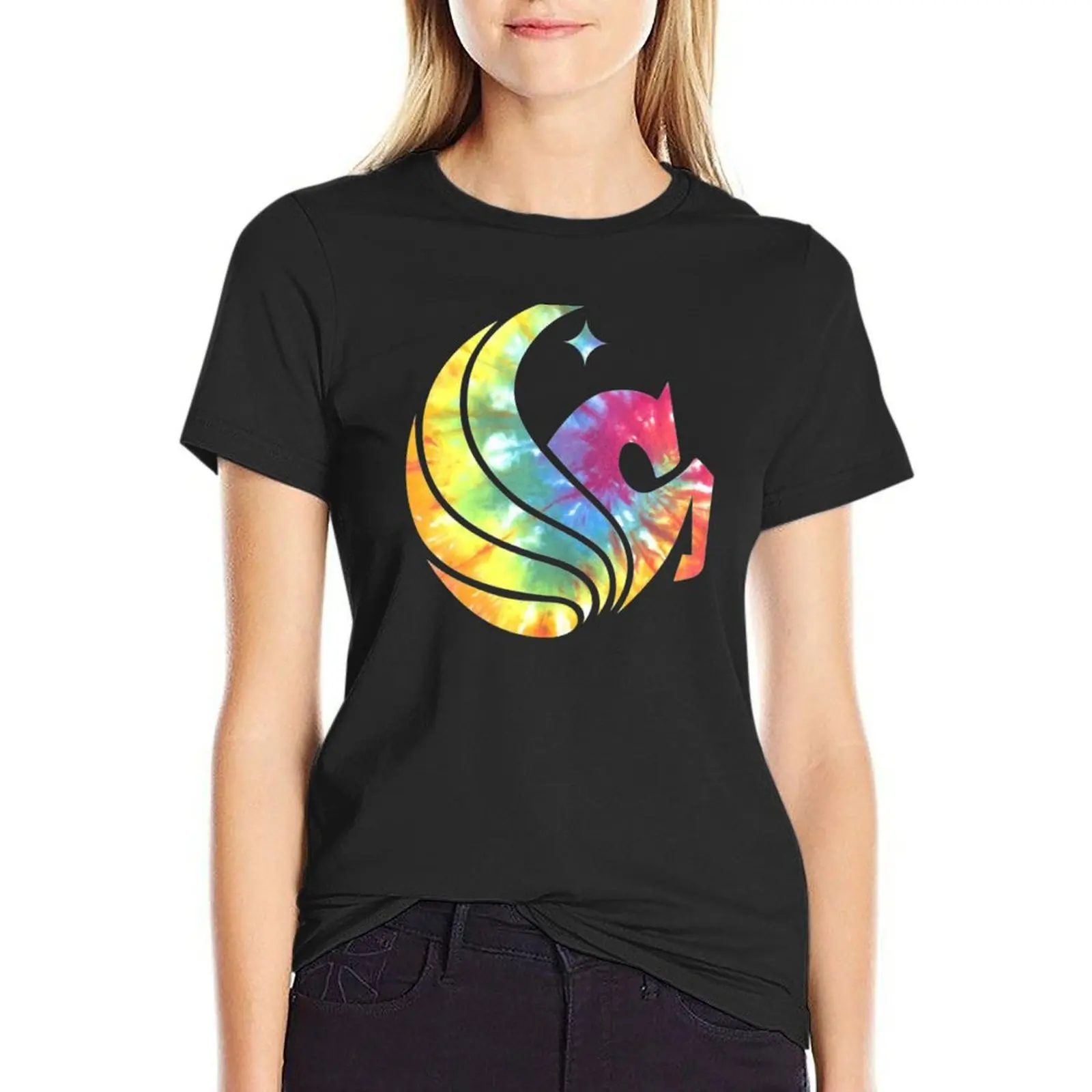 

UCF Knights Tie Dye T-Shirt tops sublime blacks anime Summer Women's clothing