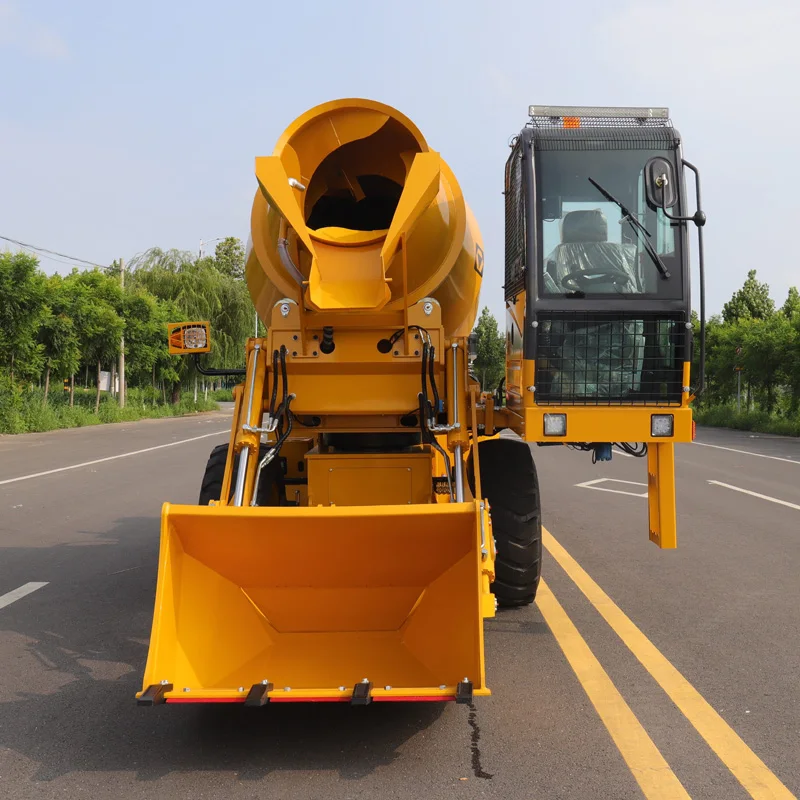 Caminhão misturador concreto de cimento com carregamento automático totalmente automático de alta capacidade EPA