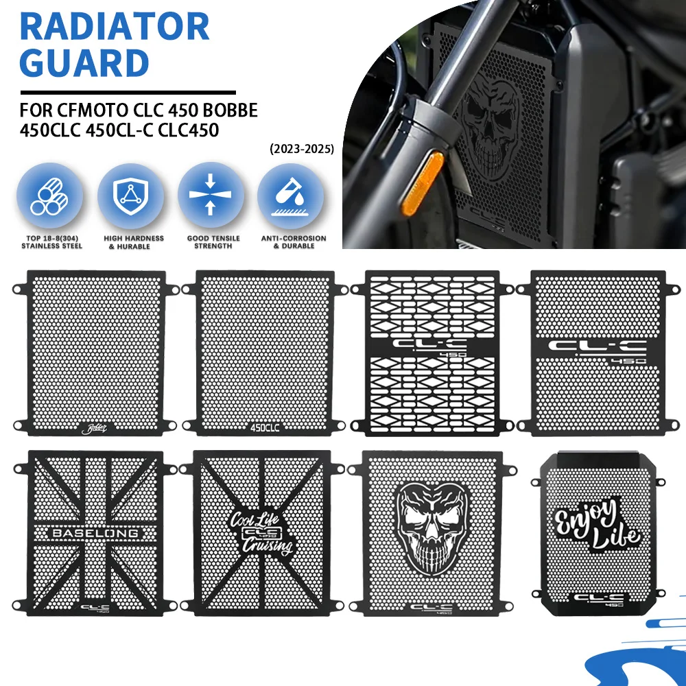 Für CFMOTO CLC 450 Bobbe 450 CLC 450 CLC 450 2023 2024 2025 Motorrad Kühlergrill Schutz Abdeckung Wasser Tank Schutzfolie