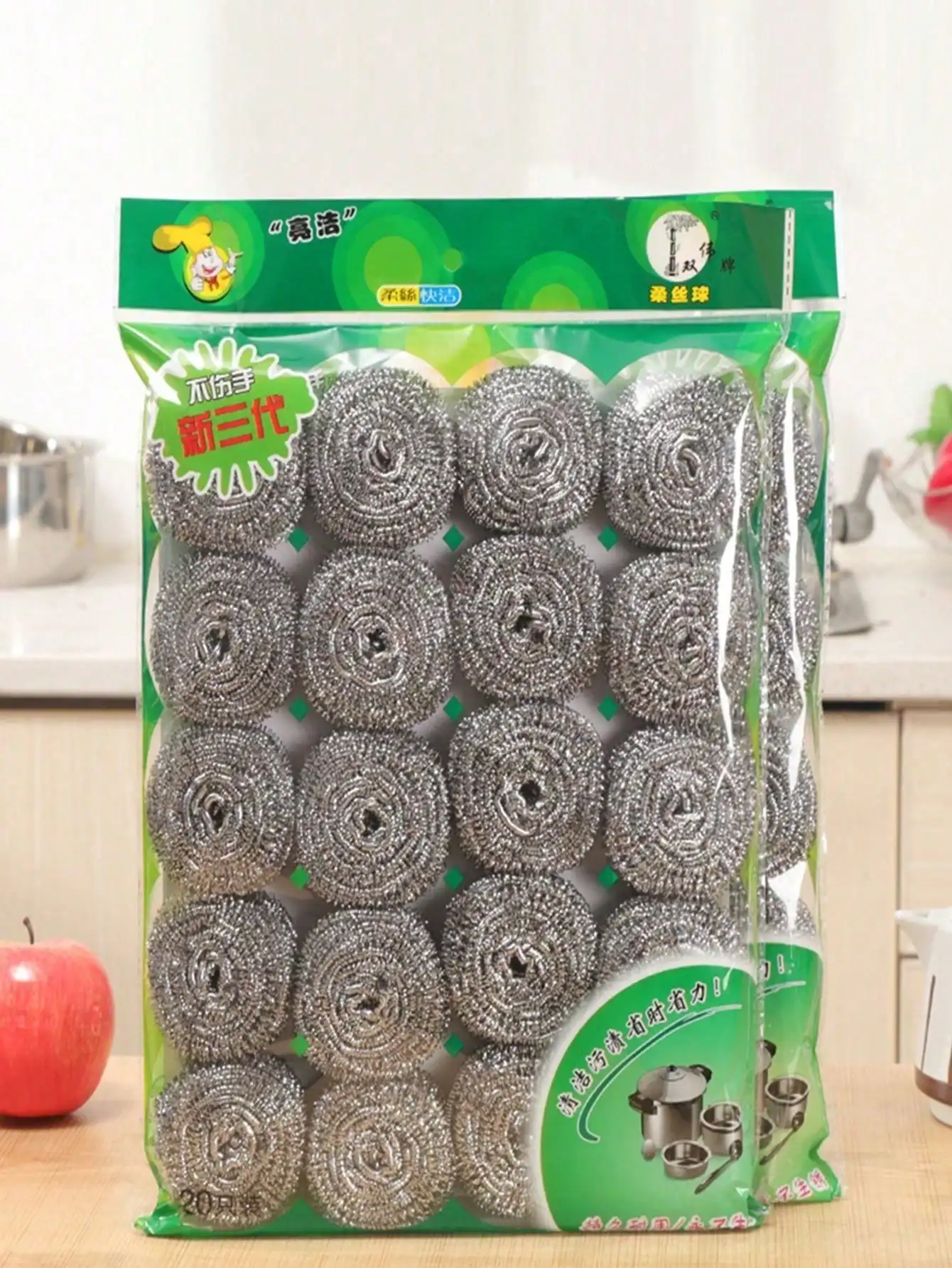 1 Pack (2/20 Pieces) of Steel Wool Washing Pads, Versatile for Cleaning Tableware, Cookware, Ovens, Grills, Stainless Steel Sinks, Grinding Tools, Wire Brushes, Essential for Home Cleaning, Outdoor/barbecue Cleaning