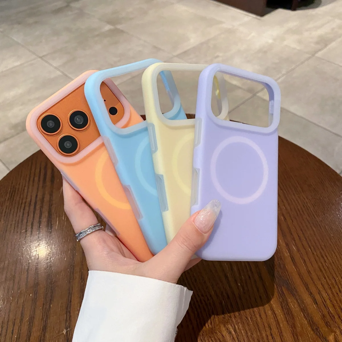 Luxury Jelly Liquid Silicone Magnetic phone Case For iPhone 17 16 15Pro Max Support wireless charging Slim Matte Cover view 5
