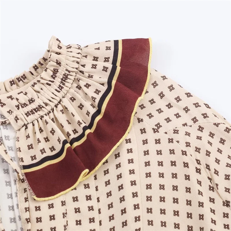 2025 가을 패션 트렌디 섹시 여성 유럽 및 미국 스타일 프린트 롱 드레스