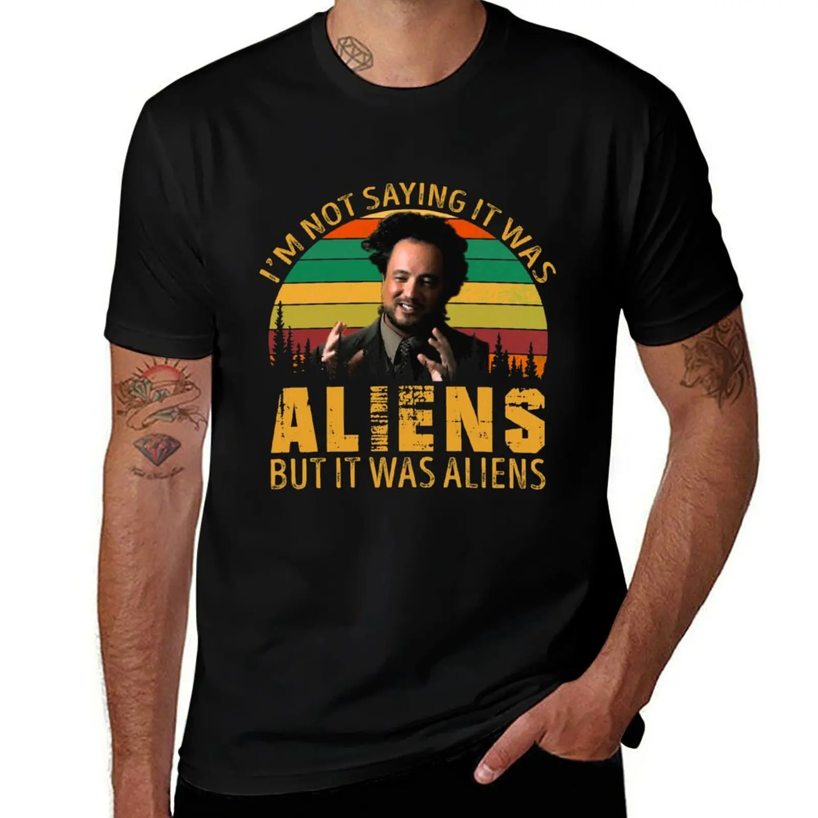 

Футболка «I'm Not Saying It Was Aliens But It Was Aliens» с принтами, мужская футболка