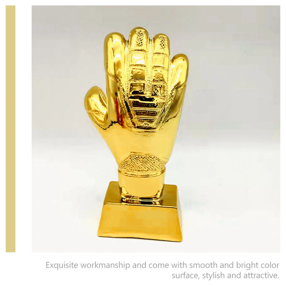 Football Glove Trophy Medal Cup Trophies Sports Medals Gold Decor Soccer Party Favors Awards Toy Replica