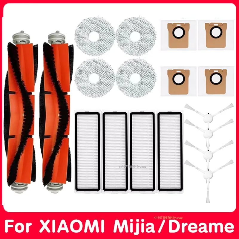 Dust Bag For Xiaomi Mijia Omni 1s B101CN B116 X10 Plus Dreame S10 L10s Ultra Vacuums Cleaner Spare Parts Side Brush Hepa Filter