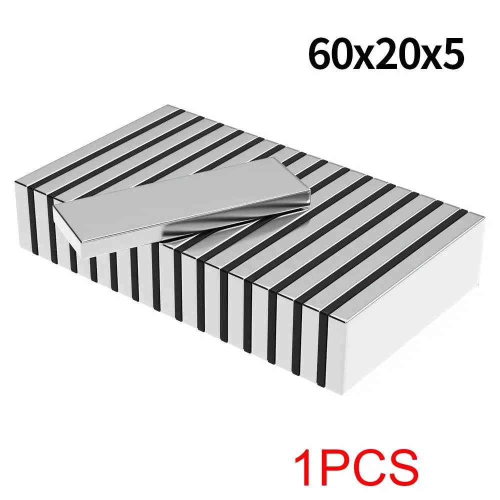 Supersterke Neodymium magneet N35 NdfeB Permanente magnetische imanes Blok Krachtige magneten Koelkast 60x10x3 60x10x5mm