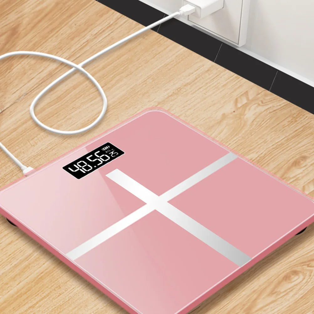 

1pc Usb Charging Body Weight Digital Electronic Fitness Management Scale Scale With Precise Measurement For Home Fitness