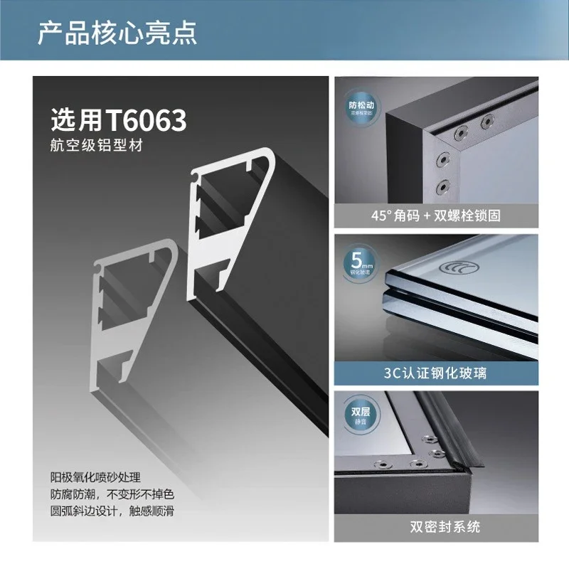 Pin hinge aluminum alloy glass door custom minimalist 20 aluminum frame wine cabinet door kitchen narrow frame cabinetdoor