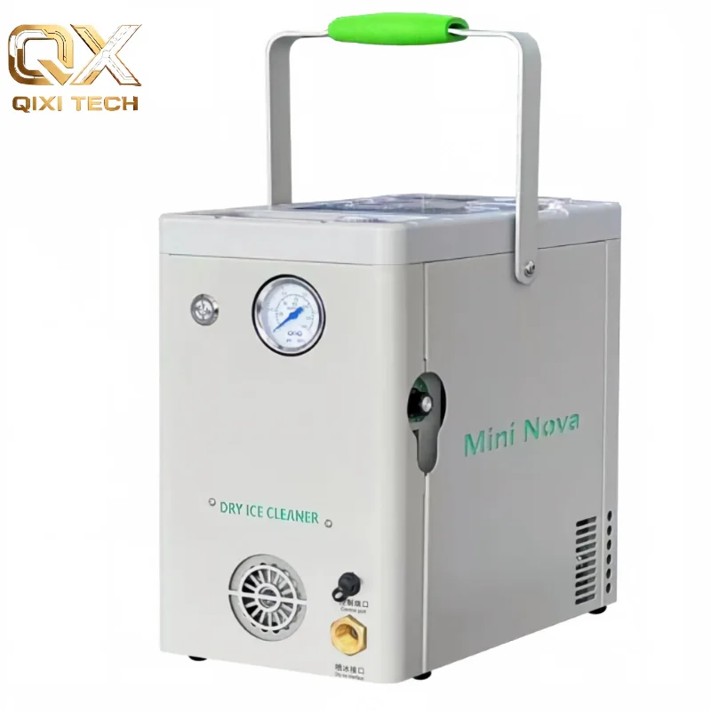 Dry Ice Blasting Machine For PCBA Circuit Board Remove Flux Rosin Residue Industrial Cleaning Deburring For Processed Parts
