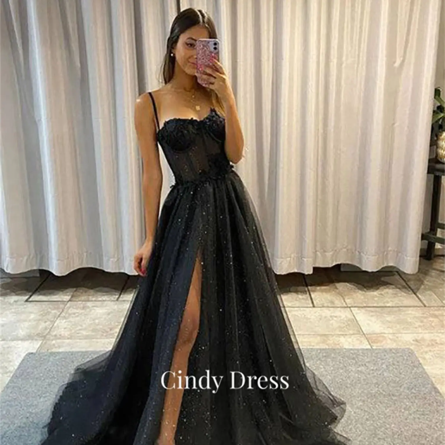 

Cindy Shiny Black Sweetheart Ball Gowns Sharon Happy Dress 2023 Suitable Dresses on Request Elegant Women Long Luxury Evening