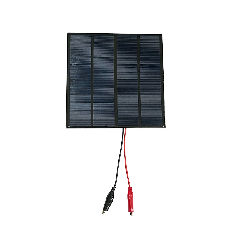 1PC Mini Solar Panel 5V 6V 12V 145mA 330mA 500mA +Tiger Clip DIY Power Solar System Board Rechargeable Lithium Battery - Image 6