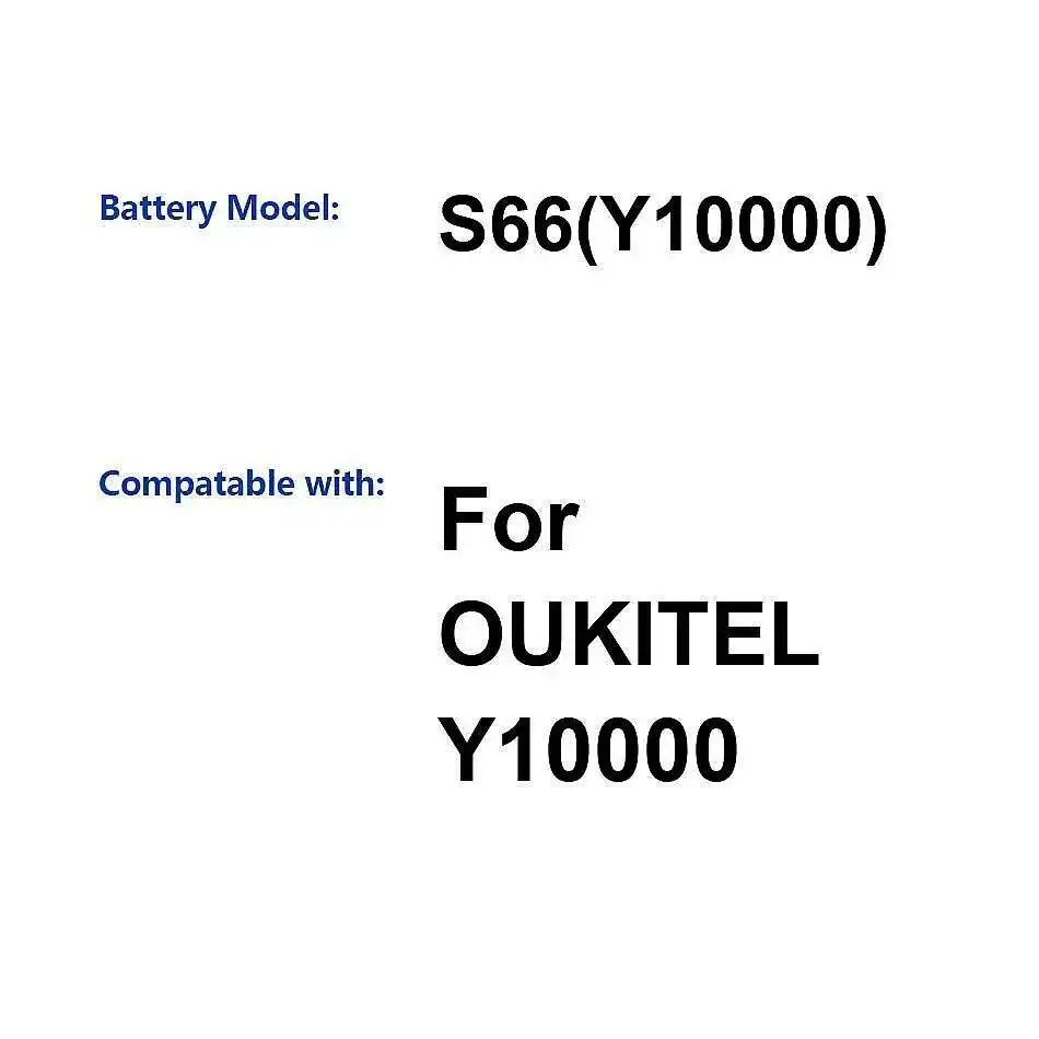 بطارية الهاتف المحمول أداء طويل الأمد 3600Mah لـ Oukitel Y10000 S66