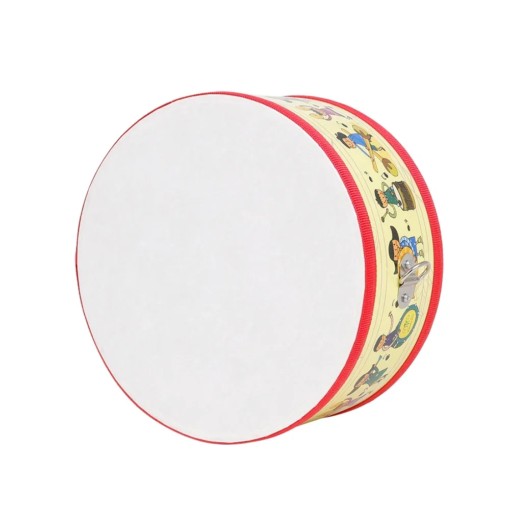 Hand Trommel Percussion Musikinstrumente Cartoon Instrument Tragbare Holz doppelseitige Tamburin Kinder Pädagogisches Spielzeug