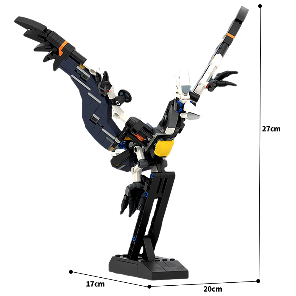 MOC Horizon Spiel Sunwing Mechanische Beast Modell Bausteine Pterosaur Monster Sammlung Fliegen Maschine Ziegel Spielzeug Geschenk