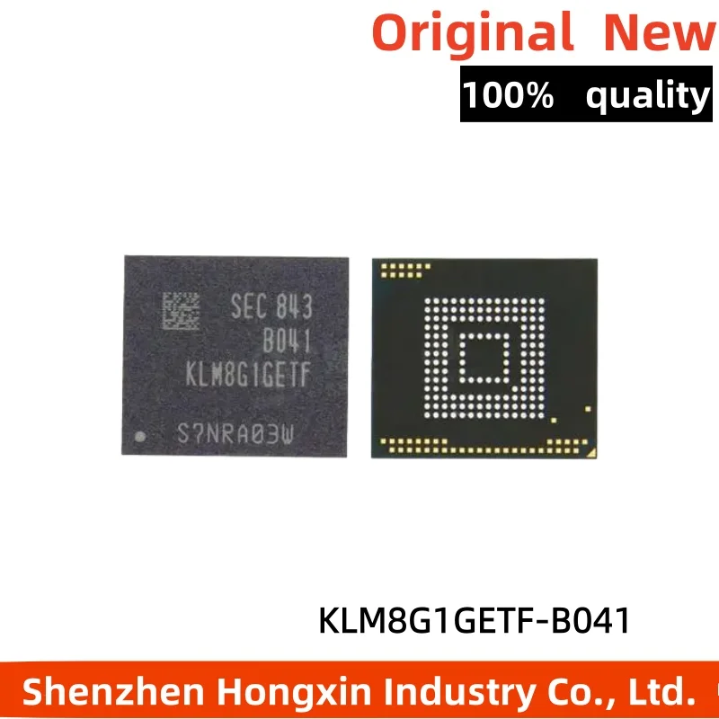 

1 piece KLM8G1GETF-B041 8G EMMC 5.1 FBGA-153 Memory Chip