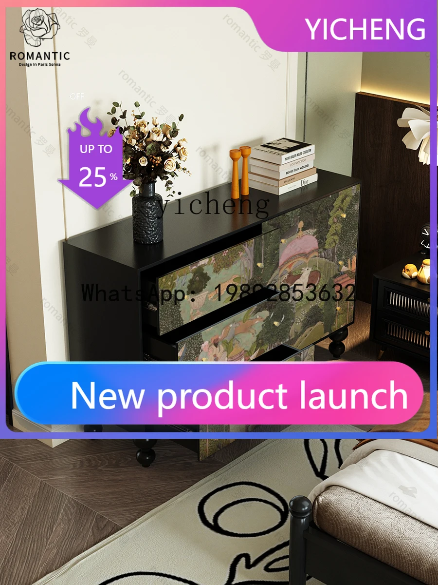 

1 Bedroom Wall Locker Tailstock Storage Cabinet Retro Living Room Solid Wood Curio Cabinet