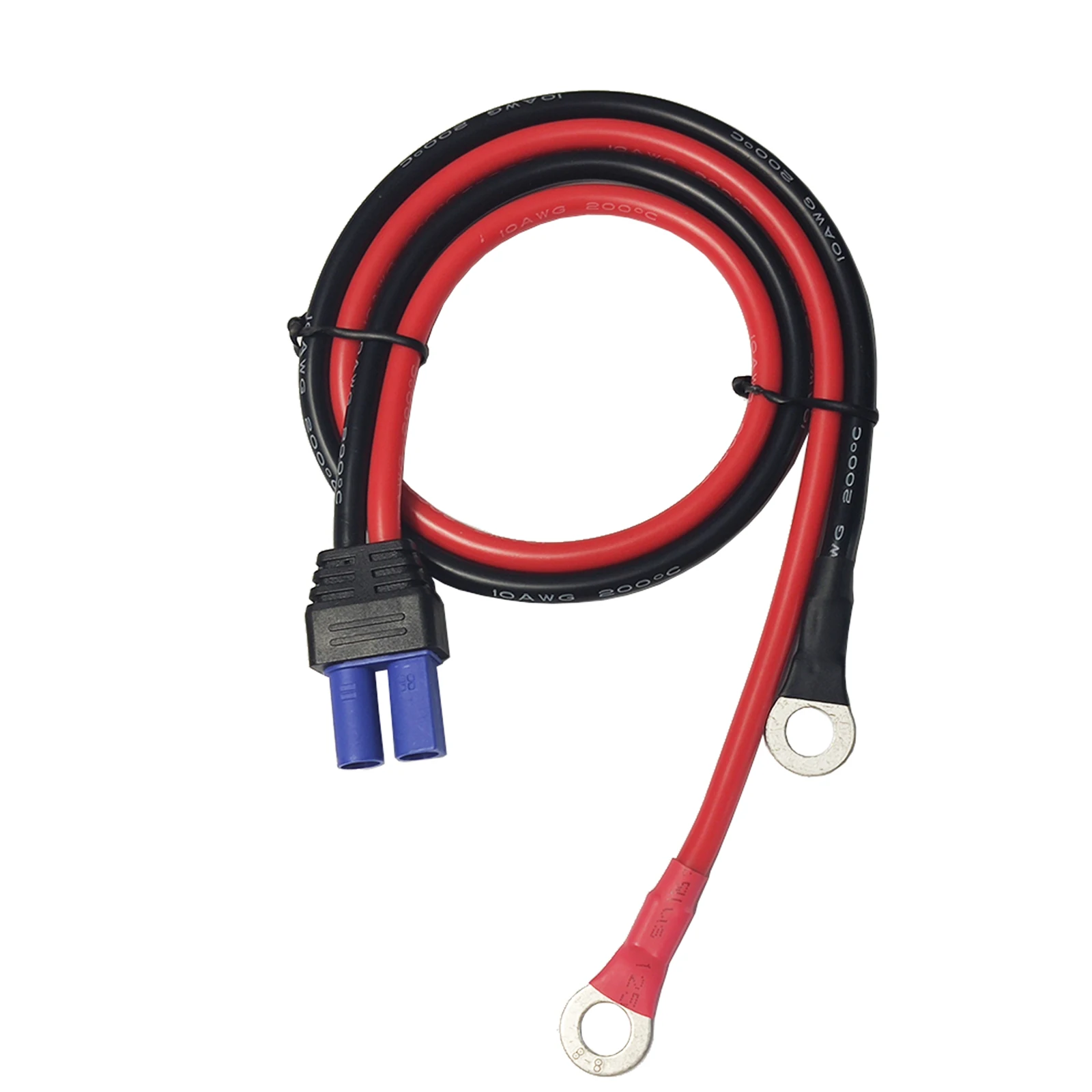 10AWG EC5 To 8mm O-Type Terminal Line EC5 Adapter Cable Conversion Emergency Start Power Plug Car Accessories