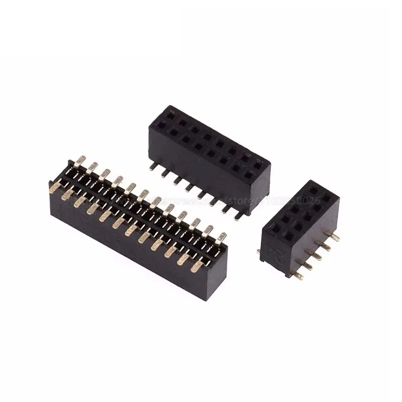 

10PCS 1.27mm SMD SMT 2*3-50Pin Double row 3p 4p 5p 6p 7p 8p 10p 12p 15p 20p 40p 50p Male PCB Board Header Connector Strip