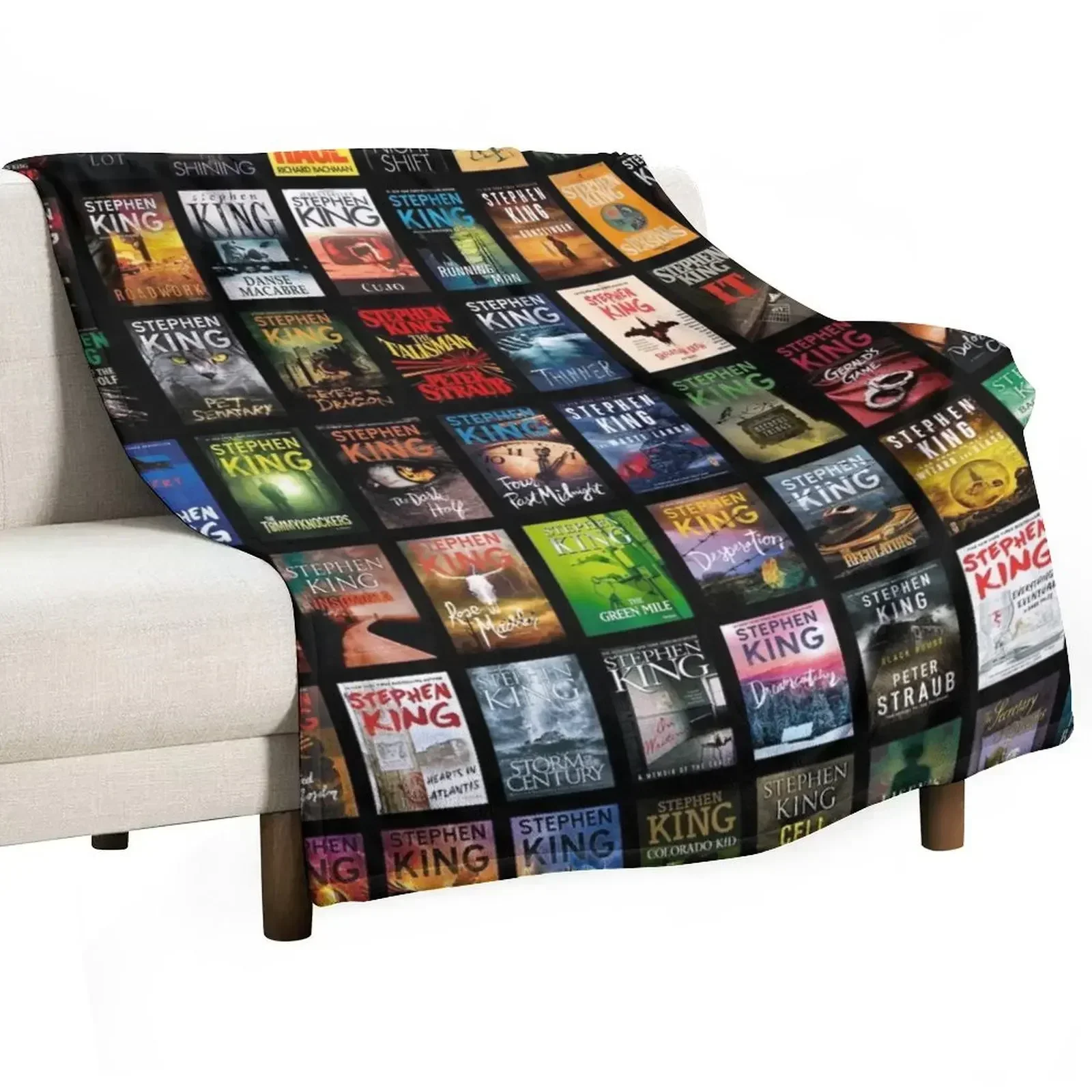 

Complete works of stephen king Throw Blanket Plaid Thins Bed Fashionable Blankets