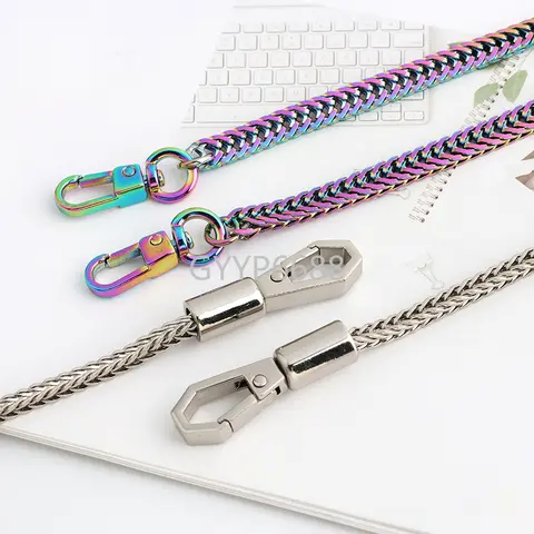 5PCS 4.8mm 7mm Decorative Iron Chain For Women Men Bags Adjustable Detachable Shoulder Strap Vintage Purse Handle Accessories