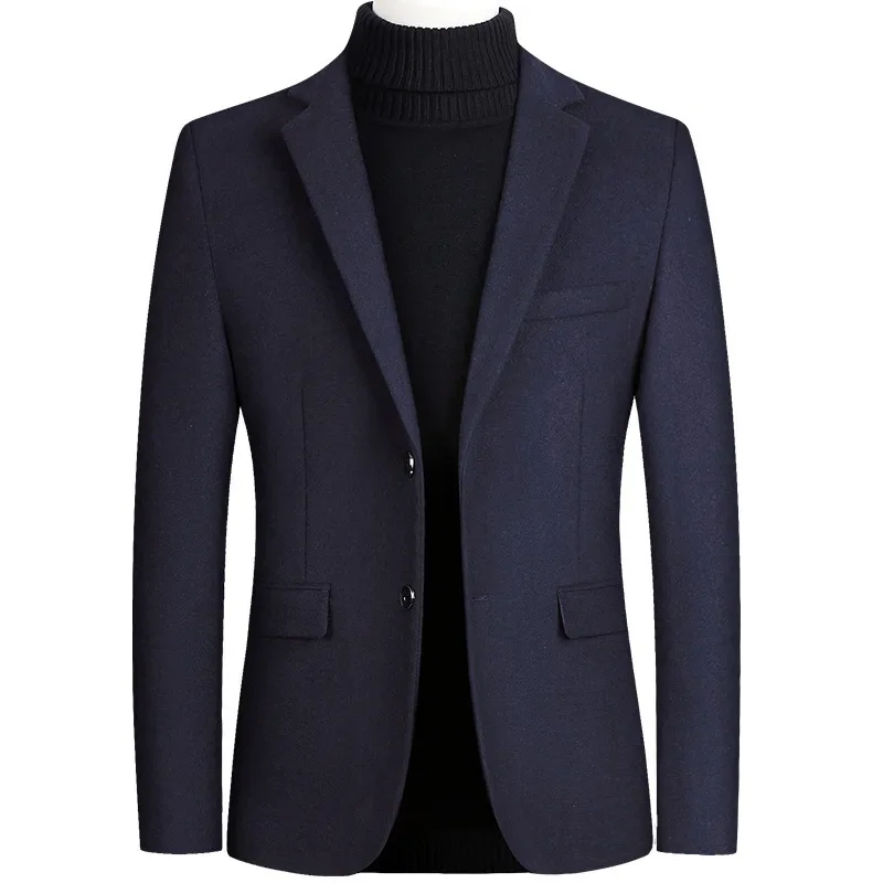 

2023 Autumn and Winter New Small Suit Business Fashion Casual Jacket Coat Single Suit Men