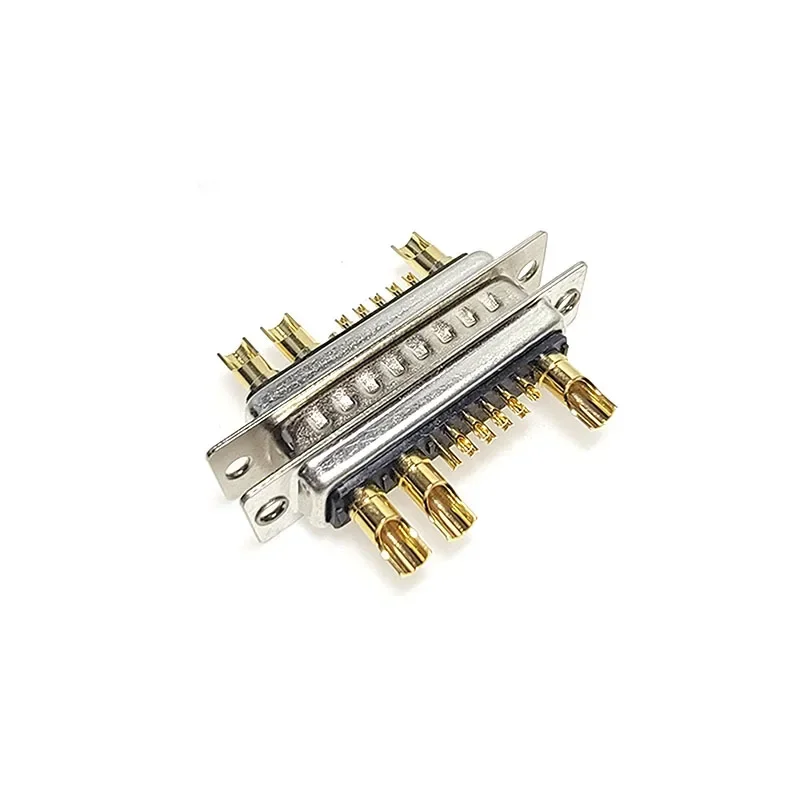 DB Plug 13W3 30A Gold Plated Male / Female High Current Connector D-SUB Adapter Solder Type 13Pin Plug Socket Welding High Power
