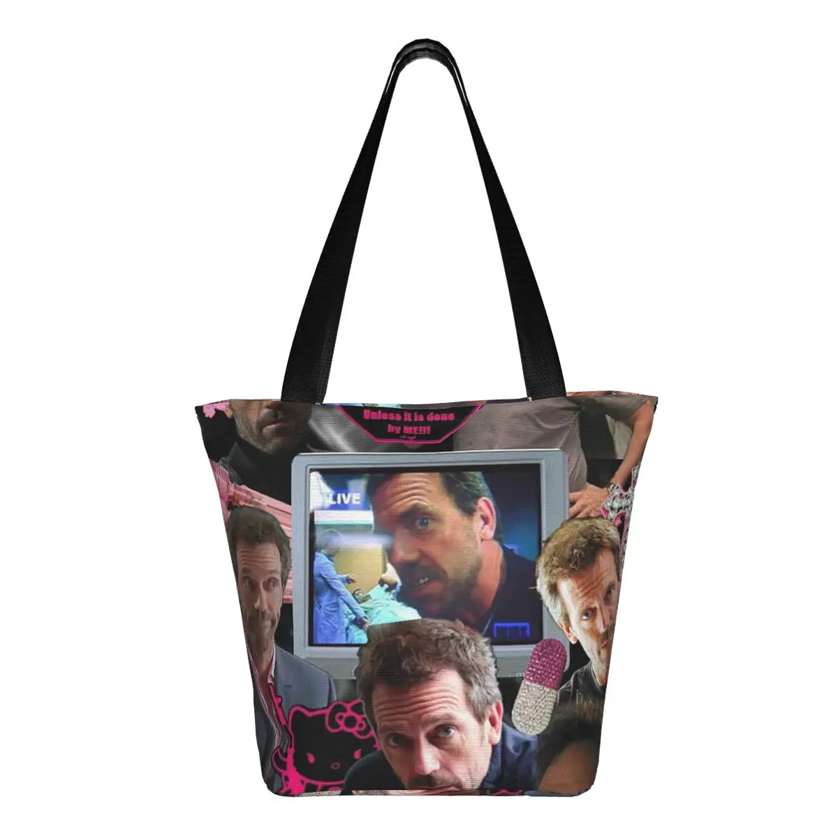 

Dr. Gregory House Tomorrowland Shopping Tote Bag Canvas Large Capacity Shoulder Bags Shopper Grocery Handbag for Women