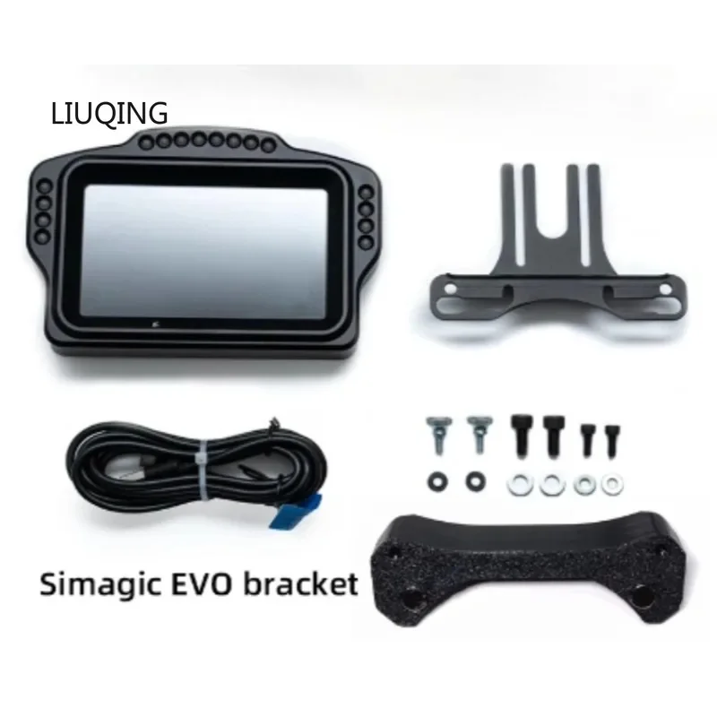 Simplayer Simdid DV480 DH480 PRO tablero Sim Racing Dash Display con pantalla de 5 "y LED RGB de 16-18 para Simagic Fanatec