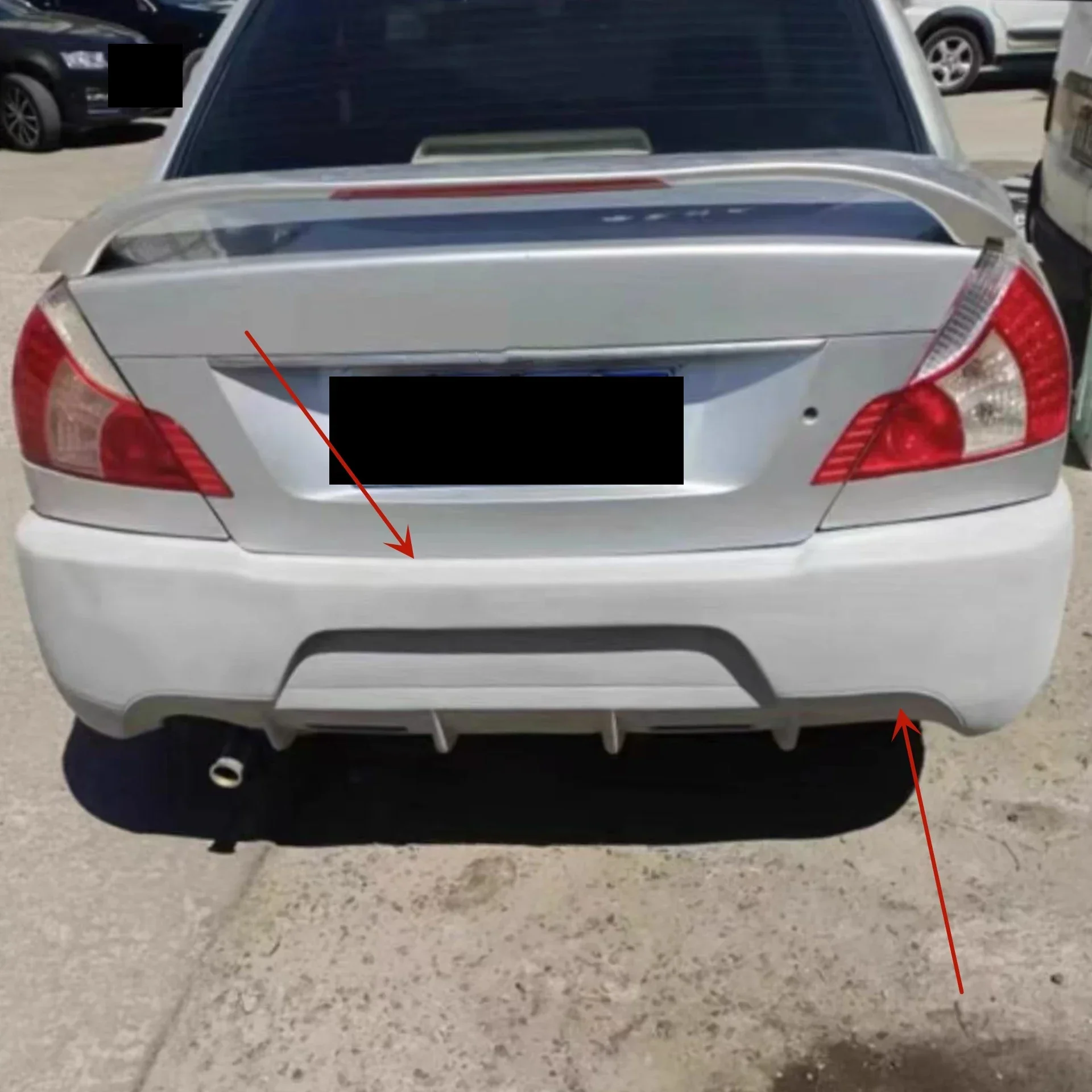 Kit de carrocería, conjunto de parachoques delantero y trasero para Mitsubishi Lancer 9th Convert EVO 9, accesorios envolventes para coche