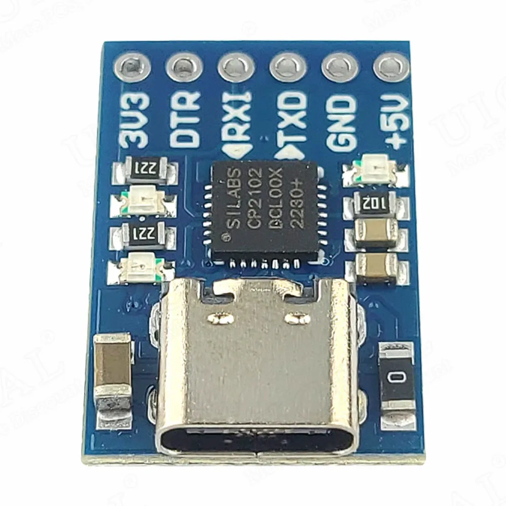 Convertidor de descarga serie MINI USB a TTL de 6 pines UART STC descargar USB Micro tipo C CP2102 UART STC 300bps ~ 1Mbps