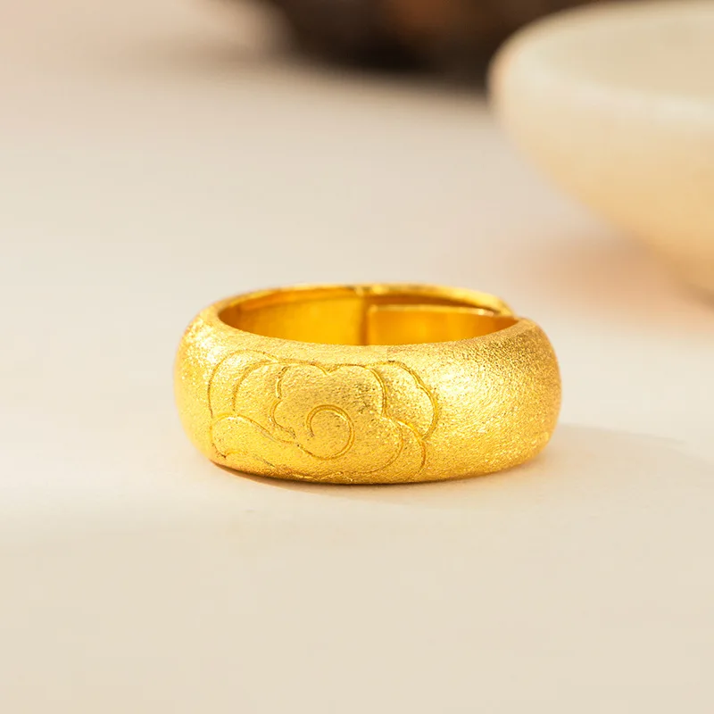 Xiangyun ring men's trend personality open ring jewelry wholesale 9999gold