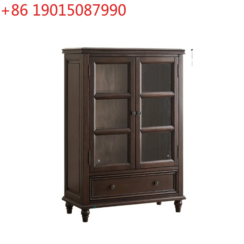 

Американский винный шкаф из цельного дерева, карлик, американский деревенский шкаф для телевизора, шкаф для гостиной из черного ореха
