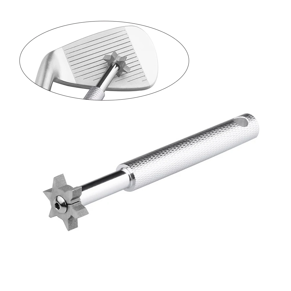 

Groove Tool Cleaner Heads Golf Club Maintenance Re sharpen Cleaner Stainless Steel Club Groove Sharpener Tool Portable