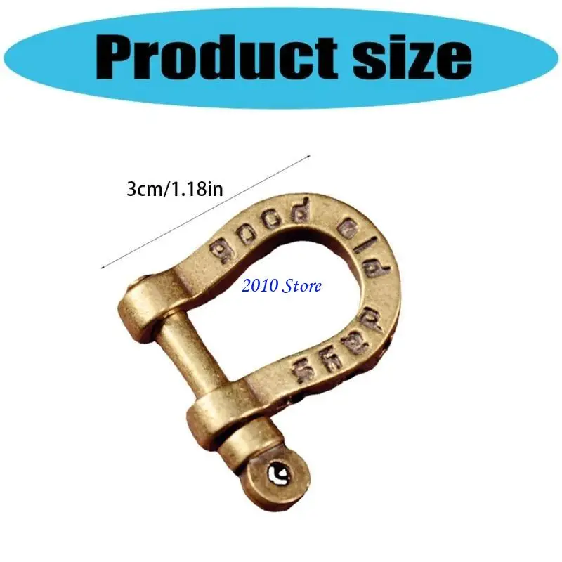 F3MF Pack of 5 Screw Brass Closures Secure Connectors for Clothing Accessories Metal Locking No Coating