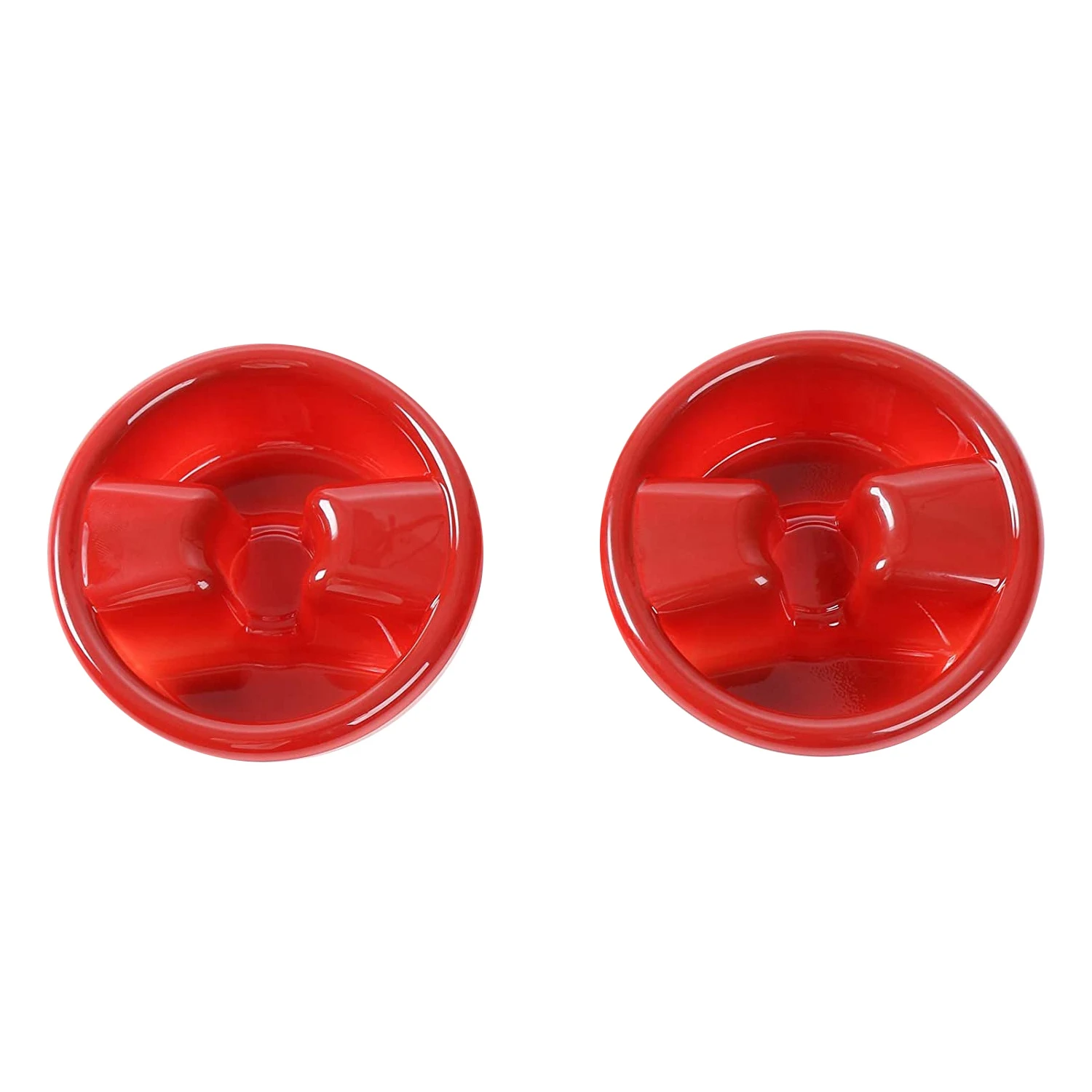 Roof Top Mounting Knob Screw Decoration Cover Trim for 2007-2018 Jeep Wrangler JK JKU 2/4 Door Interior Accessories, Red